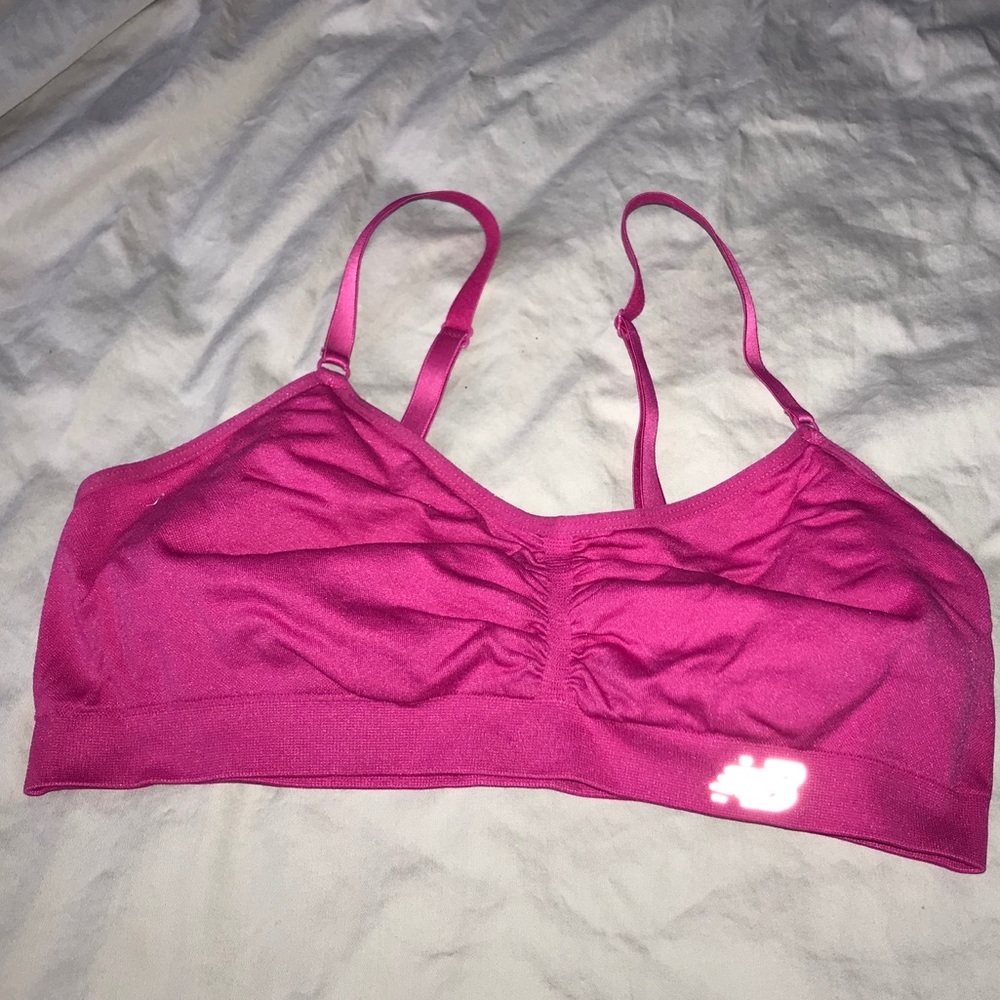 Pink New Balance Sports Bra